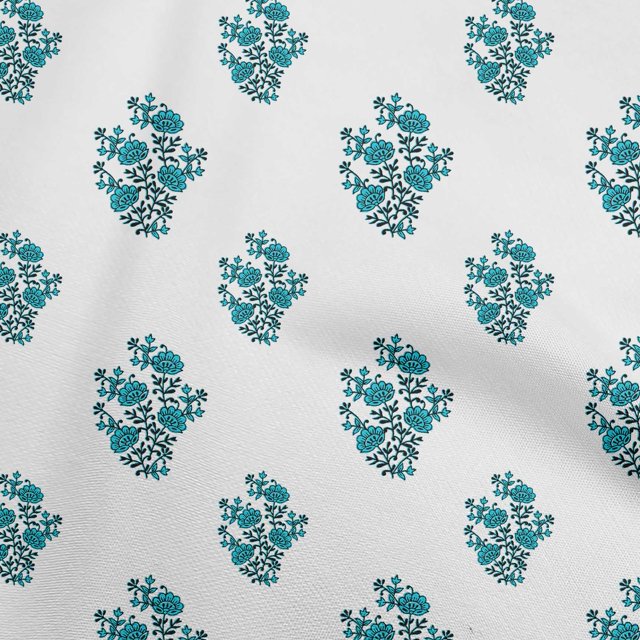 oneOone Georgette Viscose Sky Blue Fabric Block Sewing Craft Projects Fabric Prints By Yard 42 Inch Wide-5N