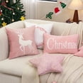 thumbnail image 3 of Chmadoxn Christmas Throw Pillows, Plush Pillow, Heart Pillow Snowflake Shaped Pillow for Christmas Winter Holiday Party Outdoor Bedroom Cushion Decoration,Christmas Gifts, 3 of 8