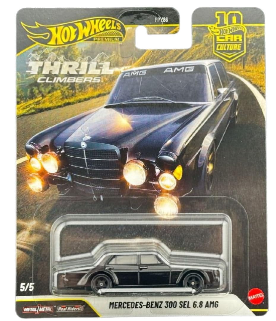 Hot Wheels Premium Thrill Climbers 5-Car Set, Car Culture, Die-Cast 1:64 Scale Rally Cars Bundle FPY86-961Q