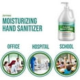 thumbnail image 3 of Jermee Moisturizing Hand Sanitizer Gel, 70% Alcohol - Kills Germs Without Soap & Water - Crystal Clear Gel, Refreshing Scent, Made in USA - with Easy to Use Pump, 1 Gallon, 3 of 3