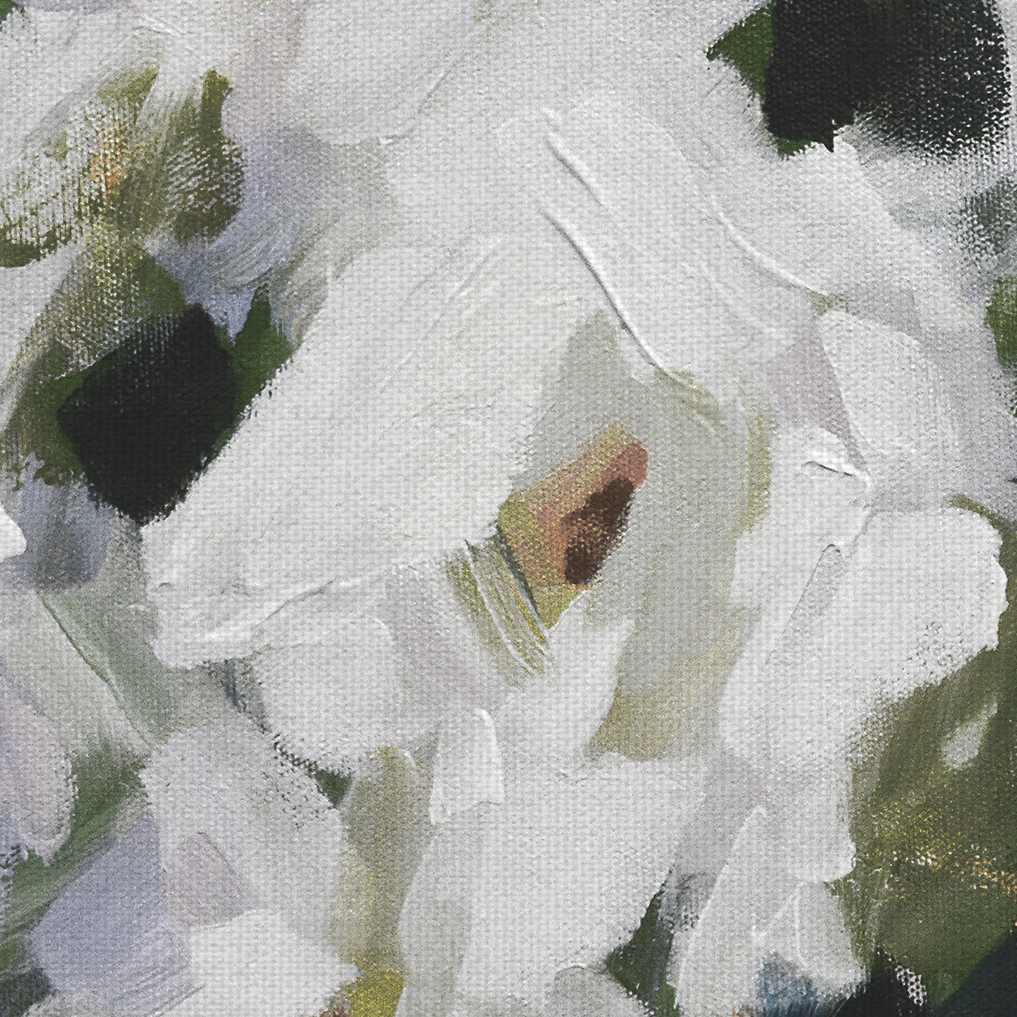 Masterpiece Art Gallery White Peony Bouquet Soft By Pamela Gatens Canvas Art Print 30" x 30"