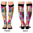 thumbnail image 4 of FORMRS Womens Knee High Socks Casual Long Thick Travel Daily Wear, 1 Pair, Abstract Geometric Pattern, 4 of 6