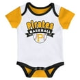 thumbnail image 3 of Newborn  Pittsburgh Pirates Triple Hit Two-Pack Bodysuit Set, 3 of 3