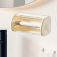 thumbnail image 6 of Baoblaze Bathroom Tissue Dispenser Wall Mounted Decoration with Lid Tissue Box Holder White, 6 of 8
