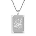 thumbnail image 3 of Cancer Stainless Steel Pendant Zodiac Necklace Lucky Couple Gift, 3 of 4