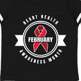 thumbnail image 4 of Inktastic Heart Health Awareness Month February with Red Ribbon Badge Boys or Girls Toddler T-Shirt, 4 of 5