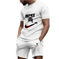 thumbnail image 3 of Ensemble Deux Pièces T-Shirt Col Rond + Shorts pour Hommes Été Mode Imprimé Décontracté Sport Confortable, 3 of 6