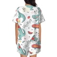 thumbnail image 3 of Xecao Music Lover Dinosaur print Swimsuit for women, Summer-ready, sporty style.Quick-dry fabric. Many sizes & colors., 3 of 9