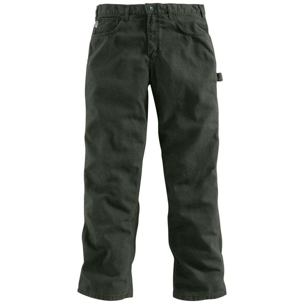 Carhartt - Carhartt Men's Flame Resistant Canvas Jeans (Moss, 36 ...