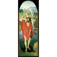 thumbnail image 3 of Hans Memling 8x14 Black Modern Framed Museum Art Print Titled - Saint Christopher (1474-1485), 3 of 5