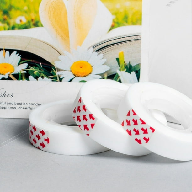 Xihbxyly Rollos de Cinta Transparente, Adhesivo Bopp Resistente, Alta Adherencia para Oficina, Ideal para Envolver, Reparar Documentos y Organizar La Escuela o El Hogar. 6 Rollos de 2,3 X 1,8 Cm.