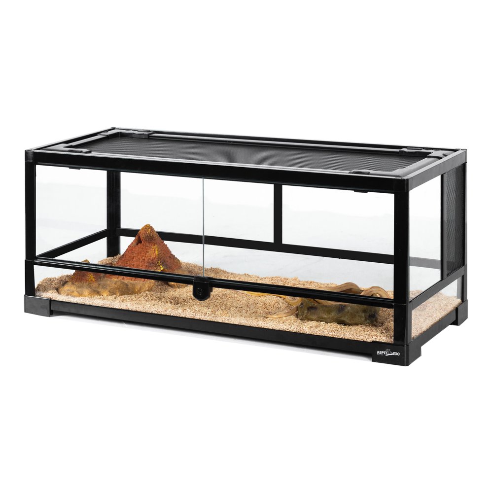 REPTIZOO Reptile Knock Down Glass Terrarium with Double Hinge Door 30