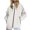White, variant on fheaev Rain Jackets for Women Winter Hooded Zipper Waterproof Outdoor Mountaineering Windbreaker With Pockets