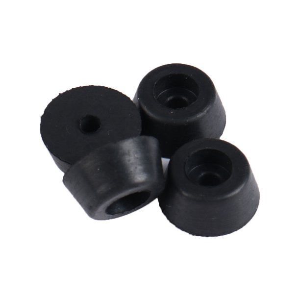 4 piezas de patas de goma para muebles, almohadillas para patas de gabinete de amplificador de altavoz, D25x20xH11mm