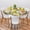 A-022, variant on Halloween Pumpkin Castle Boo Round Fitted Tablecloth with Elastic Edge, Halloween Waterproof Wipeable Table Cover Washable Indoor Outdoor Circle Cover for Tables Dining Kitchen Picnic Patio 45"-50"