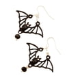 thumbnail image 5 of Pendientes negros retro de 2 piezas, pendientes de moda de murciélago extraño (negro) brillar Electrónica, 5 of 5