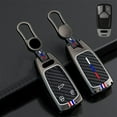 thumbnail image 1 of Car Key Fob Cover Case Protector Zinc Alloy Silicone Car Key Fob Case Cover For Audi Q7 TTS A4L A3 A6L QT S5 S7, 1 of 9
