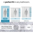 thumbnail image 3 of Forro para cortina de ducha Liba PEVA 10G 36'x72' esmerilado impermeable Resistente al Moho, 3 of 7