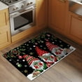 thumbnail image 2 of Bathroom Rugs 2x3 Ft, Black Gnomes Christmas Non Slip Area Rugs for Kitchen Bedroom Entryway, Xmas Ball Gifts Snowflake Washable Carpet Runner Rug Floor Mats for Bedroom Home Decor, 2 of 9