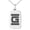 Silver, variant on Stainless Steel Letter G Initial Empire Monogram Engraved Small Rectangle Dog Tag Charm Pendant Necklace