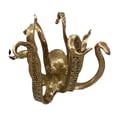 thumbnail image 3 of Figura marina decorativa, arte artesanal, moderna, decoración de vida marina, estatua para dormitorio Oro, 3 of 9