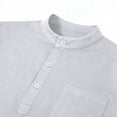 thumbnail image 7 of Men’s Short Sleeve Polo Shirt with Pocket Classic Fit Soft Cotton Material Three Button Placket Collar, 7 of 7
