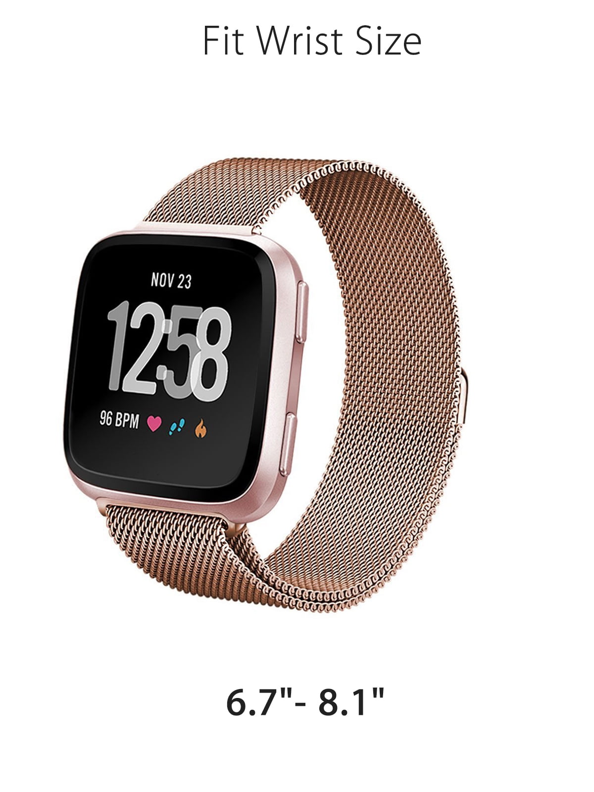 Metal Bands Compatible Fitbit Charge 3 /& Charge 3 SE Magnetic Replacement Unisex