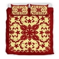 thumbnail image 2 of Tortue avec Hibiscus Ensemble de Literie Royal Rouge Feuille de Palmier, 2 of 6