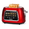 thumbnail image 1 of Culinaid Toaster 2 Slice Smart Touch Screen, Retro 1.5'' Extra Wide Slot Stainless Steel Digital Bread Toaster with Memory Function, Bagel, Defrost,, 1 of 9