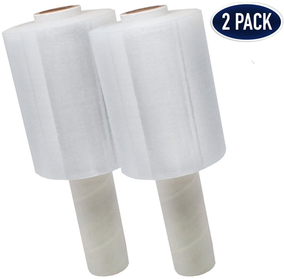 2 Pack Industrial Strength Mini Hand Stretch Wrap 5 1000 Roll
