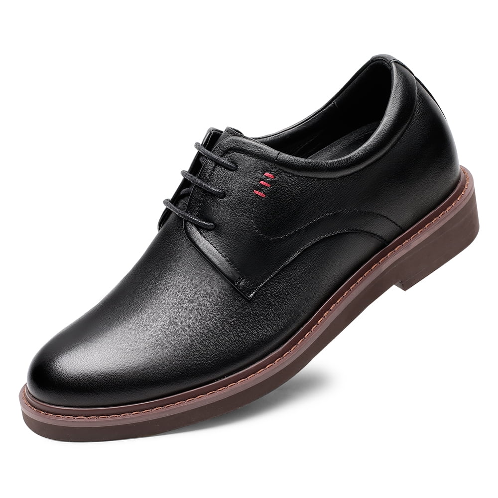 CMR CHAMARIPA Mens Height Increasing Shoes Dress Elevator Shoes Black