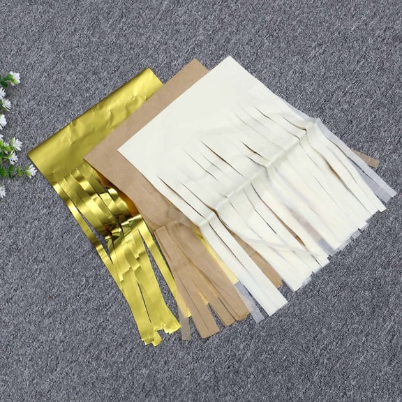 NICEXMAS 3-Pack Assorted Color Tassel Garland Banners for Bridal Shower, Home, Bedroom Party Decorations