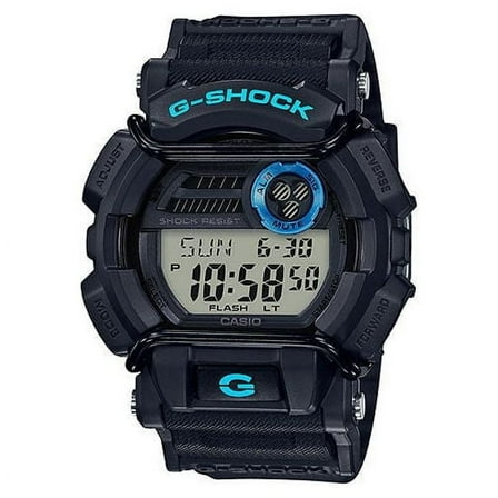 Casio G-Shock by Casio Men's 20mm Digital Resin Band Wristwatch, Black & Blue, (GD400-1B2)