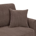 thumbnail image 6 of Xukmct Upholstered Corduroy Loveseat Sofa with Wood Legs, 2 Seat Sofa Couch for Living Room, Office, Bedroom, Brown, 6 of 9