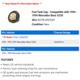 thumbnail image 2 of Fuel Tank Cap - Compatible with 1994 - 1999 Mercedes-Benz S320 1995 1996 1997 1998, 2 of 2