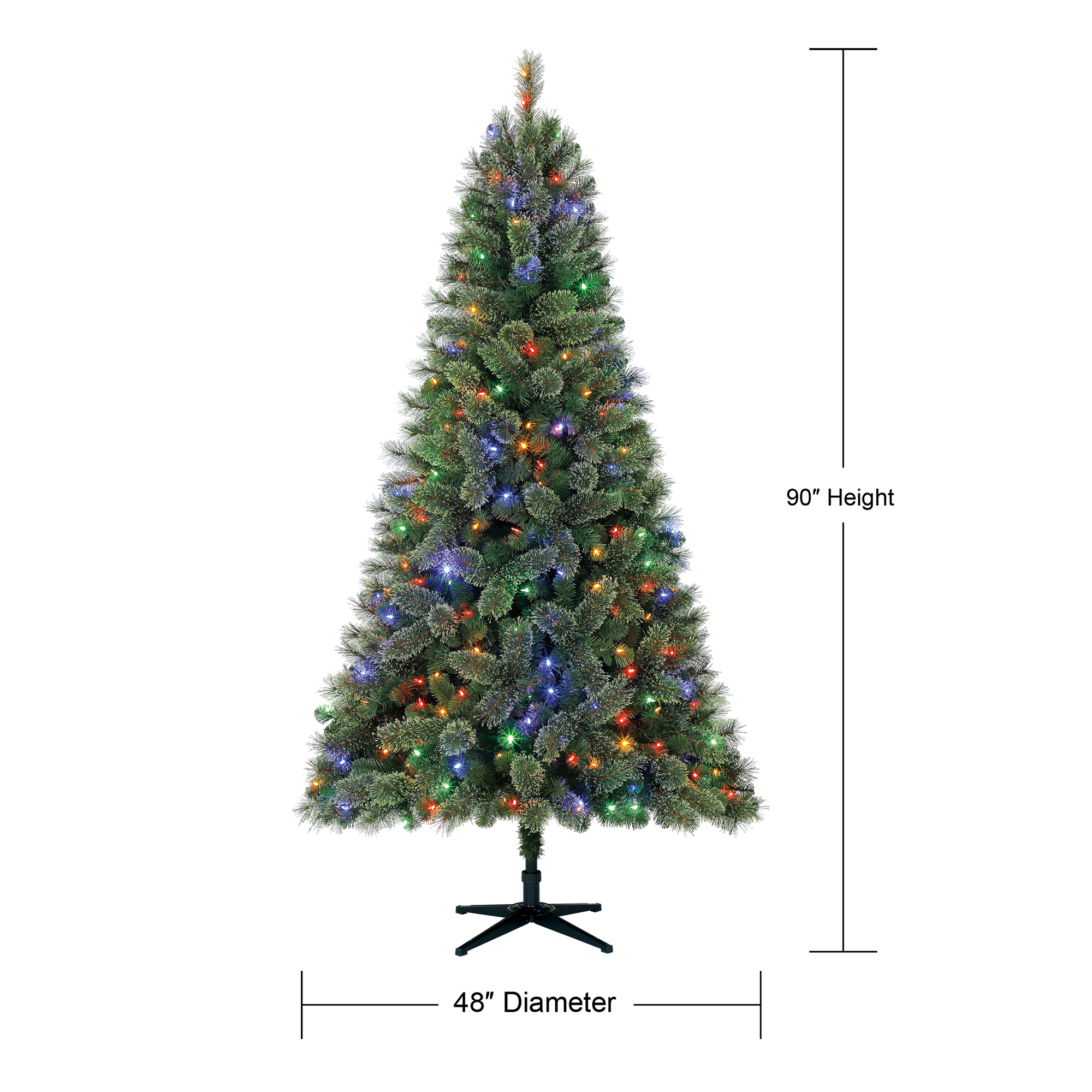 Holiday Time Pre-Lit 7.5' Liberty Pine Artificial Christmas Tree, Color Changing-Lights - image 5 of 15