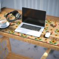 thumbnail image 3 of Long Mouse Pads for Desk,Colorful Chicken Floral Pattern Desk Mats on Top Of Desks, Desk Mouse Pad Extra Large with 3mm Non-Slip Base and Stitched Edge for Gaming,Office,Work,Home 35.4x15.7in, 3 of 5