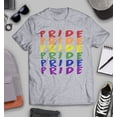 thumbnail image 3 of S4E Men's Pride Gay LGBTQ Rainbow T-Shirt XXX-Large Sports Grey, 3 of 4