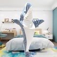 thumbnail image 4 of Lindo tiburón manta capa suave franela saco de dormir para amigos regalos interesantes Hugtrwg Para estrenar, 4 of 9