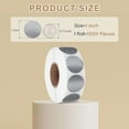 thumbnail image 2 of Uxcell 1 Inch Circle Dot Stickers Color Coding Labels for Organizing and Gift Wrapping Silver 1 Roll 1000 Pcs/Roll, 2 of 7