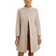 thumbnail image 1 of Abrigo de cuello alto Inspire Chic para mujer, abrigo de invierno de manga larga, color beige, 1 of 6