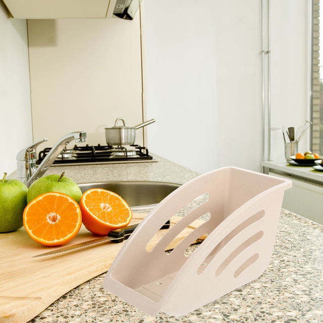 FENGGUIQU 2Ud Estante Escurridor Beige Para Cocina Con Gran Capacidad Organizador Compacto Para Platos Y Utensilios