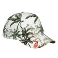 thumbnail image 3 of Daiia Flamingo Palm Trees Baseball Cap Men Women Classic Adjustable For Running Workout And Outdoor Activitie All Season Dad Hat Gift, 3 of 9