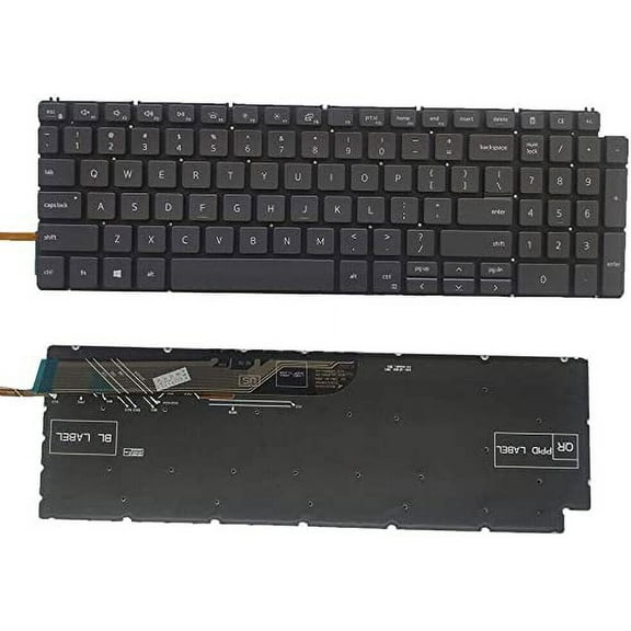 New US Black English Backlit Laptop Keyboard (Without palmrest) for Dell Vostro 5590 7590 Latitude 3510 Light Backlight