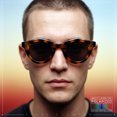 thumbnail image 3 of SA106 Geometric Round Polarized Sunglasses Retro Hipster UV400 TAC Lens / Tortoise Frame - Black Lens, 3 of 8