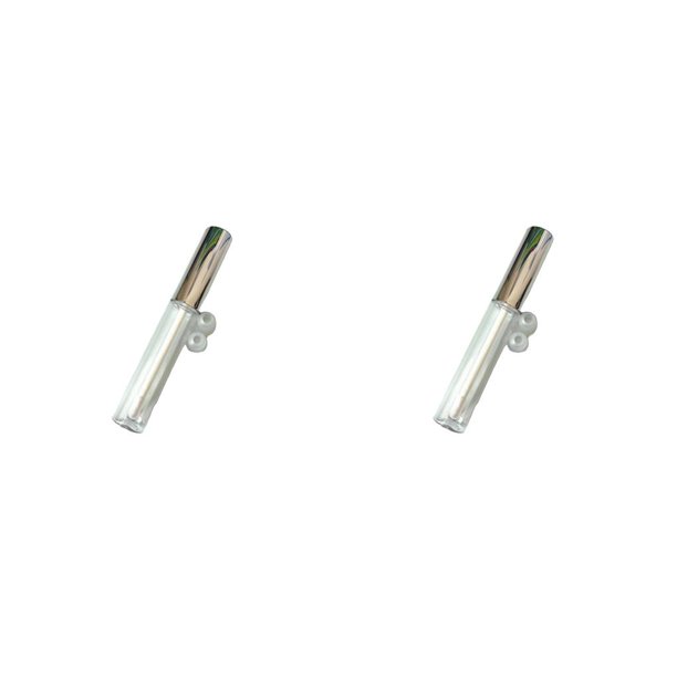 Vogacara Tubos de brillo de labios a prueba de fugas reutilizables Mini botellas convenientes jeringa de plástico pipetas de transferencia líquido de Tipo 1 2piezas Vogacara CBP385692