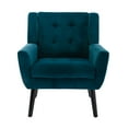 thumbnail image 3 of NEW Modern Soft Velvet Material Ergonomics Accent Chair Living Room Chair Bedroom Chair Home Chair With Black Legs For Indoor Home, 3 of 8