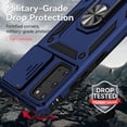 thumbnail image 6 of for Samsung Galaxy S20 Plus Case with Slide Camera Cover and Flexible TPU Screen Protector[2 Pack], 360° Rotation Ring Kickstand [Military Grade] Case for Galaxy S20 Plus 5G (Blue), 6 of 13