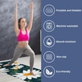 thumbnail image 2 of Daisy Yoga Towel with Storage Bag, 72.8"x26.8" - Suitable for Yoga, Pilates, Fitness, Gym Towel - Multi-functional Yoga Blanket Included, 2 of 6