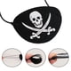 thumbnail image 4 of Parches de ojo de pirata, disfraz de fieltro negro, parches de ojo de capitán de calavera de un solo ojo para fiesta temática de piratas de carnaval (10 piezas), 4 of 5